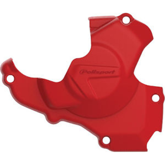 Ignition Cover Guard - Polisport - RED - HONDA CRF 250 R 2010 - 2017