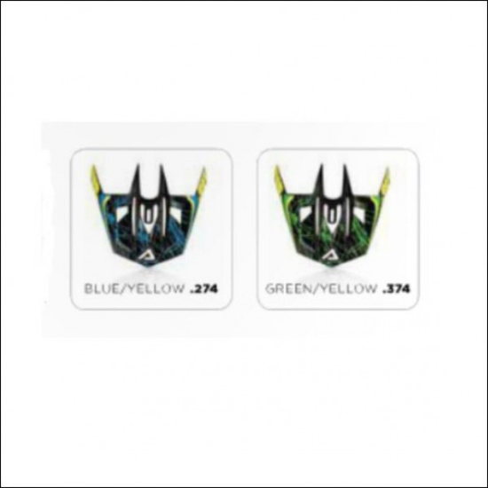 ACERBIS GIPSY VISOR REPLACEMENT (GREEN/YELLOW * BLUE/YELLOW) AC 0016819.