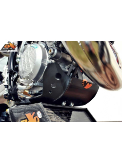 HDPE 6MM SKID PLATE BLACK KTM 125SX 2016 - 2019 AX1363