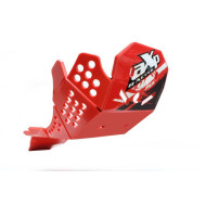 HDPE XTREM 8MM SKID PLATE & LINKAGE GUARD RED HONDA CRF450R CRF450RX CRF400RX CRF250R CRF250RX CRF300RX 2019 AX1530
