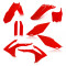 ACERBIS FULL PLASTIC KITS HONDA CRF250 14-17 + CRF450 13-16 (BLACK * RED * STANDARD * WHITE) AC 0016900.
