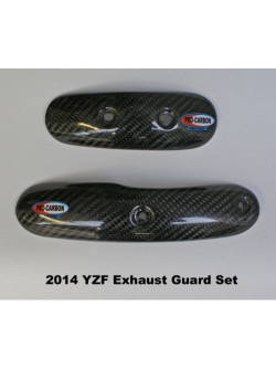 PRO-CARBON RACING Yamaha Exhaust Guard - YZ250F 2014-18 Set
