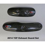PRO-CARBON RACING Yamaha Exhaust Guard - YZ450F 2014-17 Set