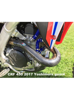 PRO-CARBON RACING Honda Exhaust Guard - CRF 450 2017-18 For Yoshimura pipe