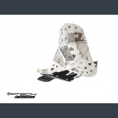 P-TECH Skid plate with exhaust pipe guard and plastic bottom for Beta RR 200 2019 PK0015B