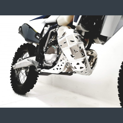 P-TECH Skid plate with exhaust guard and plastic bottom for KTM EXC 150 and Husqvarna TE 150 2020 PK018H
