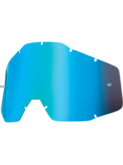 100% MIRROR BLUE REPLACEMENT LENS FOR 100% OFFROAD GOGGLES 51002-002-02