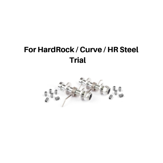 S3 Spare parts kit for HardRock/Curve/HR steel. Footpegs ESK-HR-KIT