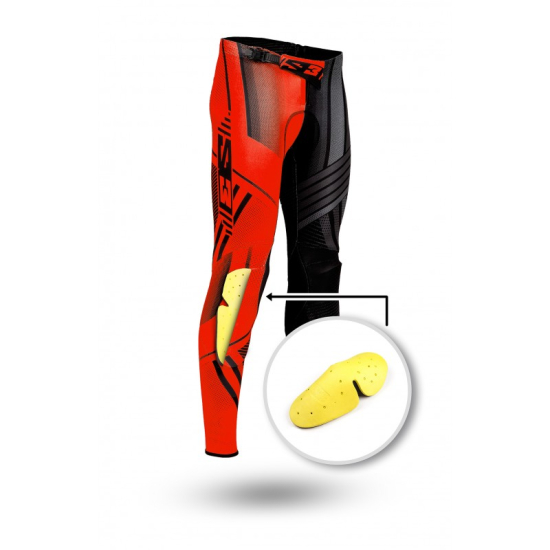 S3 Pants with Pad for E-Bike-DH-MTB (RED * BLUE * ORANGE * F #2