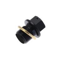 TECNIUM Unmagnetized Oil Drain Plug M12x1,5x13 Aluminium Black 89306006 L35-64420A