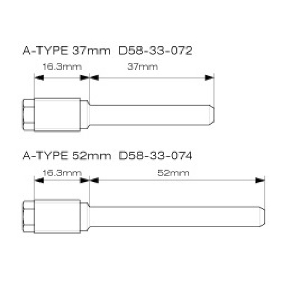 DRC Stainless Brake Pin Set 2pcs YZ/YZF/WRF/XR A37,A52 D58-3 #3