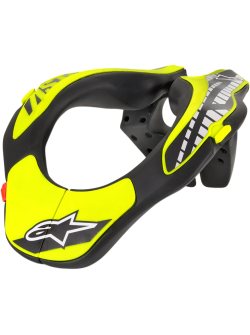 ALPINESTARS(MX) YOUTH NECK SUPPORT BLACK/YELLOW ONE SIZE 6540118-155-OS