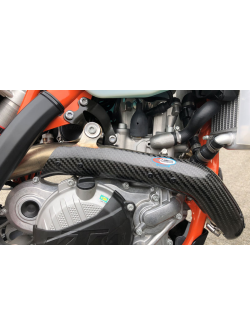 PRO-CARBON RACING KTM Long Exhaust Guard - Year 2020-22 - 350 EXC-F KT-EG-55