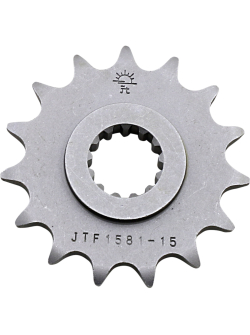 JT SPROCKETS JTF1581.15 FRONT REPLACEMENT SPROCKET 15 TEETH 520 PITCH NATURAL STEEL JTF1581.15