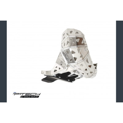 P-TECH Skid plate with exhaust pipe guard and plastic bottom for Beta RR 200 2019 PK015B
