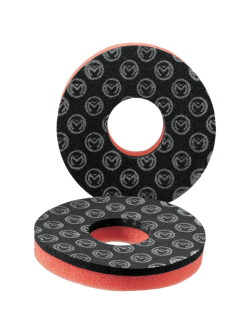 MOOSE RACING HARD-PARTS DUAL LAYER GRIP DONUT BLACK/RED DT-07-01