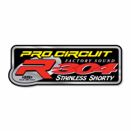 PRO CIRCUIT DECAL LOGO STICKER R-304 STAINLESS SHORTY DCR304