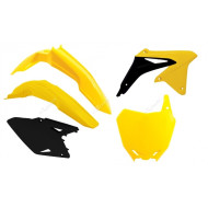 RACETECH Plastic Kit OEM Color (2017) Yellow/Black Suzuki RM-Z450 1088012001 R-KITRMZ-OEM-598 FR: 7805010