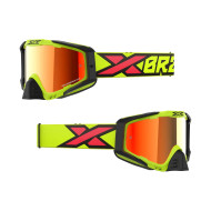 EKS-S GOGGLE FLO YELLOW, BLACK, & FIRE RED 067-60160