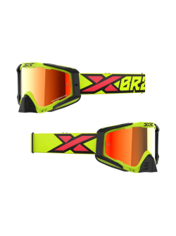 EKS-S GOGGLE FLO YELLOW, BLACK, & FIRE RED 067-60160