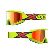 EKS GOX FLAT-OUT MIRROR GOGGLE FLO YELLOW, BLACK, & FIRE RED 067-60360