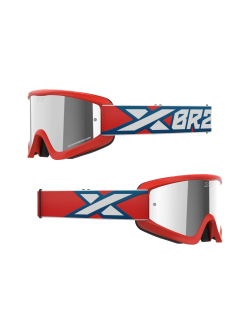 EKS GOX FLAT-OUT MIRROR GOGGLE RED, WHITE & BLUE 067-60370