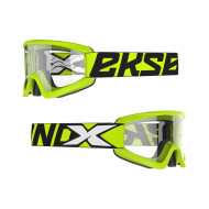 EKS GOX FLAT-OUT CLEAR GOGGLE FLO YELLOW & BLACK 067-60415