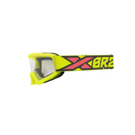 EKS XGROM CLEAR YOUTH GOGGLE FLO YELLOW, BLACK & FIRE RED 067-30300