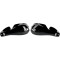 MOOSE RACING Competition Handguard Protectors Black * White 0635-01**