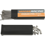 MOOSE RACING Stainless Steel Spoke Set 19" SS 1-22-209-S
