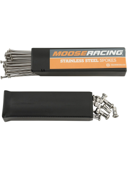 MOOSE RACING Stainless Steel Spoke Set 19" SS 1-22-209-S