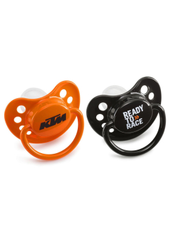 KTM Pair Of KTM Baby Pacifier Orange & Black DUMMY 3PW1770700