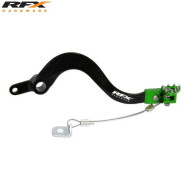 RFX Pro FT Rear Brake Lever (Black/Green) - Kawasaki KXF250/450 1110824001 FXRB2020099GN