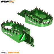 RFX Pro Footrests (Green) - Kawasaki KXF250/450 1110569001 FXFR2010099GN
