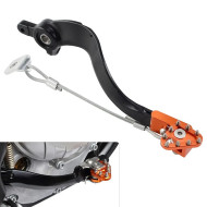 MX GUARDS Rear Foot Brake Pedal Lever For KTM 200 EXC XC XCW 2011-2016 125 250 SX 2011-2015 10106-BPL013OR