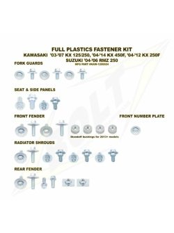 BOLT Complete set of Bolt plastic screws for Kawasaki KX-F250 /450 KAW-1200024