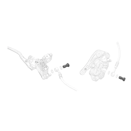Stark VARG Banjo Bolt Front Brake System SMX1-BR-FW-06