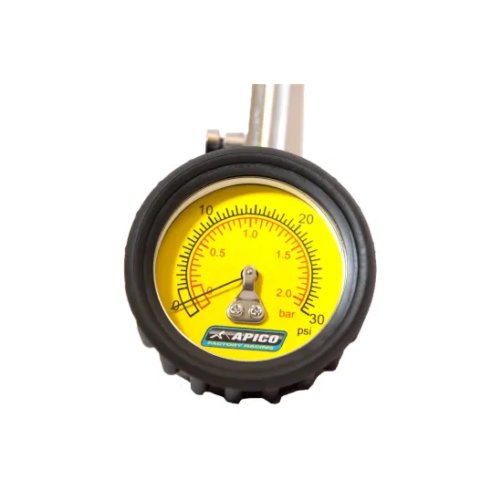 APICO TYRE PRESSURE GUAGE 0-15PSI TRIALS TYPRESS 15.1