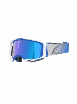 ALPINESTARS GOGGLES Vision 8 Corp Goggle BL/WT MIRROR-BLUE 5101625-7274