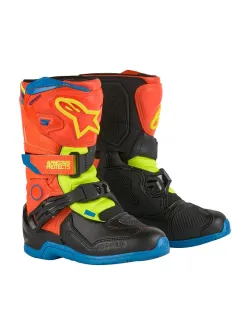 Alpinestars Tech 3S Kids Motocross 2024 Boots (Orange-Black-Yellow) 2014524-4755-10
