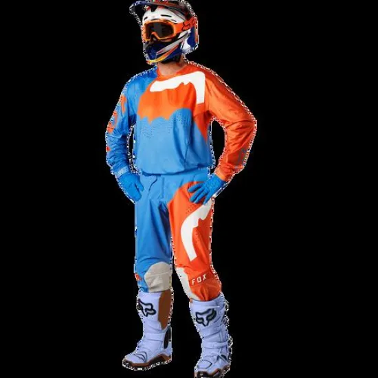 Fox Flexair Hifeye Motocross Pants (Blue-Orange) 19413-009-32