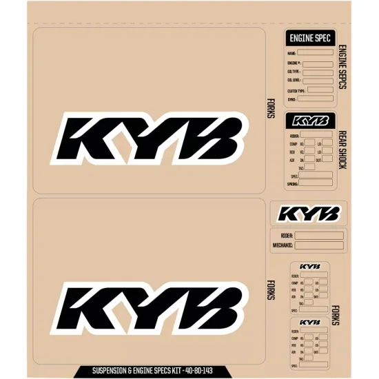 D'COR VISUALS Suspension and Specs Graphic Kit BK 40-80-143