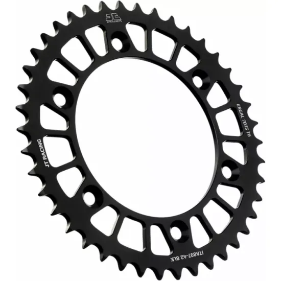 JT SPROCKETS RaceLite Aluminum Rear Sprocket RL 42T HUS/KTM BLK JTA897.42BLK