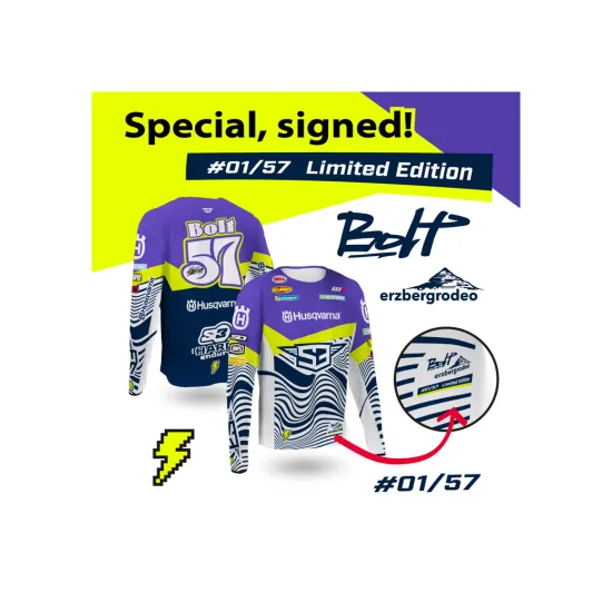 S3 BILLY BOLT ERZBERG 2025 Limited Edition Replica Signing Shirt 1/57