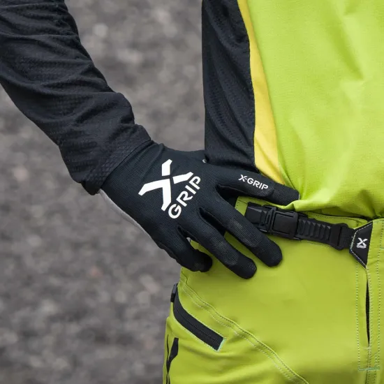 X-GRIP Gloves Titanium black/white XG-2830-001 #8