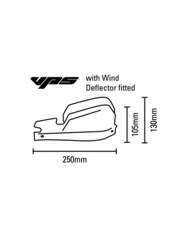 BARKBUSTERS VPS MX Handguard Plastic Set Only White/Black Deflector VPS-003-01-**