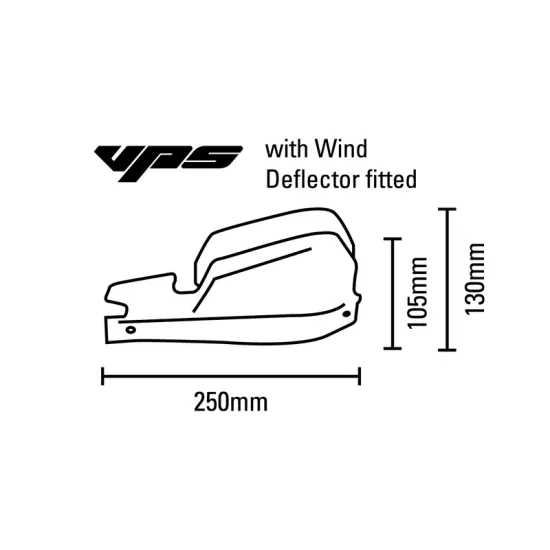 BARKBUSTERS VPS MX Handguard Plastic Set Only White/Black De #1