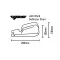 BARKBUSTERS VPS MX Handguard Plastic Set Only White/Black Deflector VPS-003-01-**