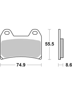 BREMBO Street Sintered Metal Brake pads - 07BB19SA