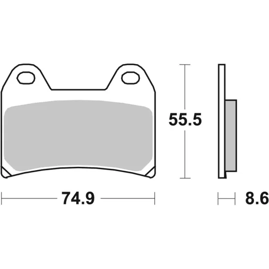 BREMBO Street Sintered Metal Brake pads - 07BB19SA